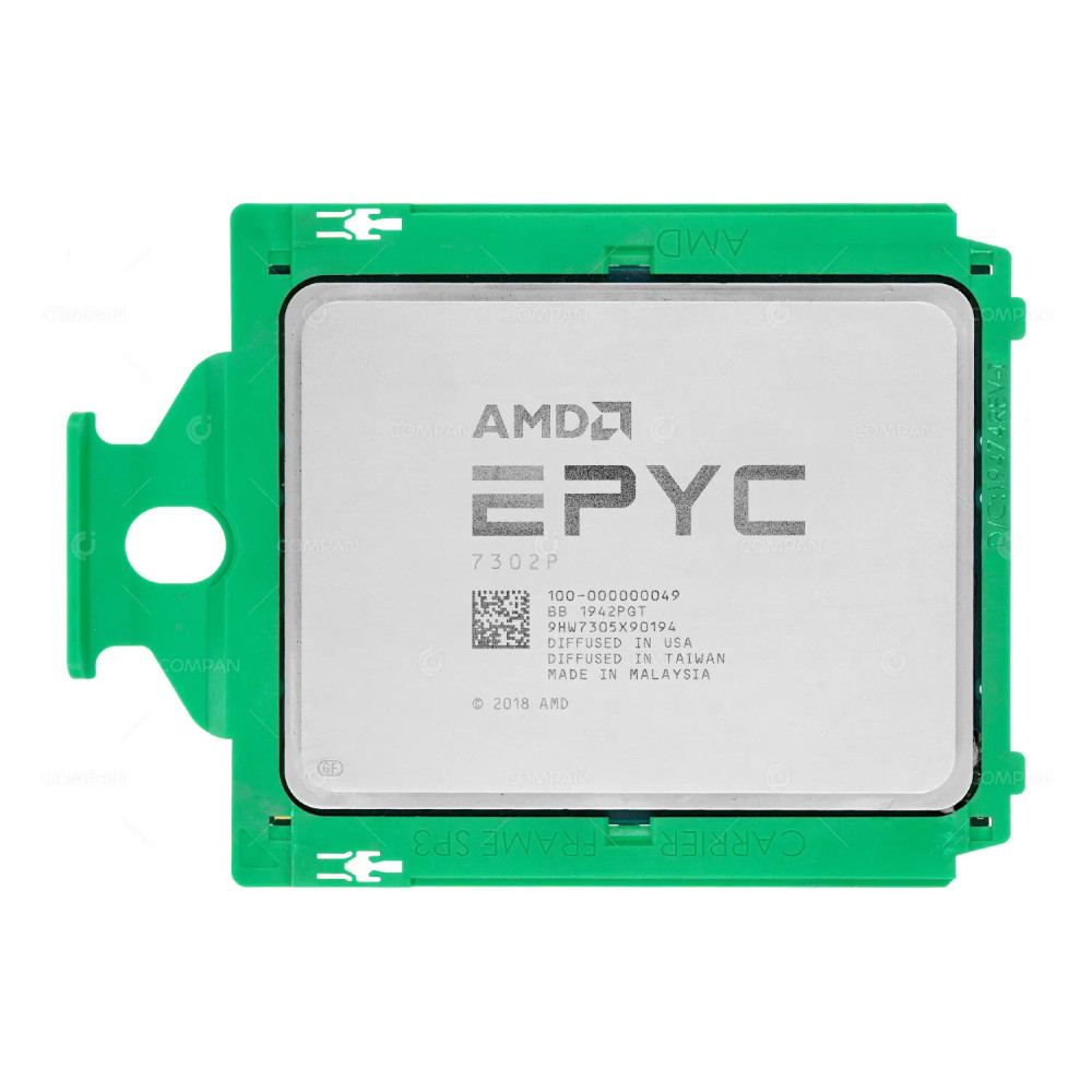 100-000000049 AMD EPYC 7302P 3.00GHZ 16-CORE  128MB L3 CACHE 155W SOCKET SP3